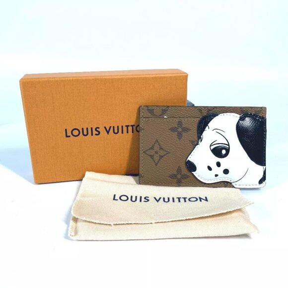 LOUIS VUITTON M83691 Monogram reverse Card Case Porte Cult-Simple Holder Unused - Picture 1 of 14